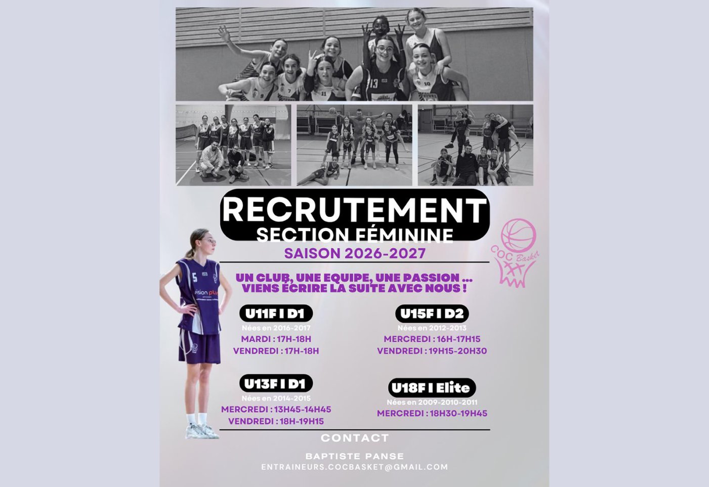 Recrutement Section Féminine